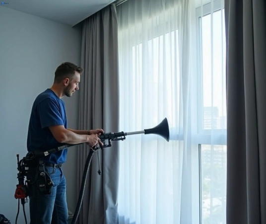 Professional residential curtain cleaning process equipment Matty Curtain Cleaning seven-hills-nsw